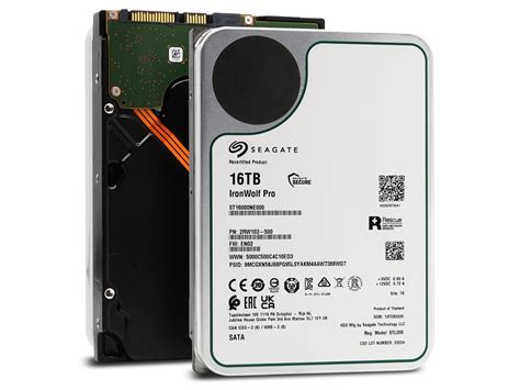 Refurbished: Seagate ST16000NE000 IronWolf Pro ST16000NE000 16 TB Hard ...