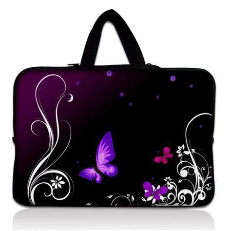 Aliexpress.com : Buy Purple Butterfly Laptop Bag For Women Tablet ...