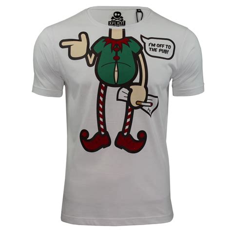 Mens Xmas/ Christmas T-Shirt by Xplicit Novelty Festive Prints | eBay