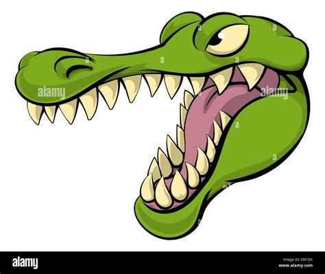 Animated Crocodile Face