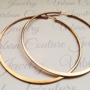 Hypoallergenic Earrings, Extra Large Gold, Rose Gold or Silver Hoop Earrings, Hypoallergenic ...