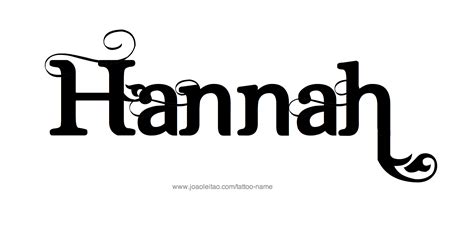 Hannah Name Tattoo Designs | Name tattoos, Hannah tattoo, Names