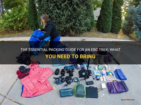 The Essential Packing Guide For An Ebc Trek: What You Need To Bring ...