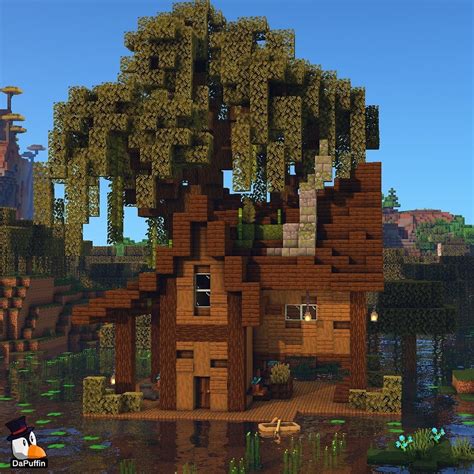 Cozy willow tree Minecraft Castle Designs, Cute Minecraft Houses, Minecraft Games, Minecraft ...