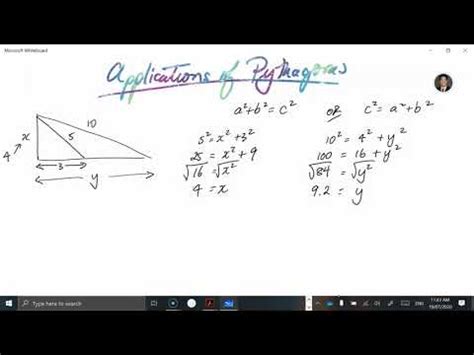 Applications of Pythagoras - YouTube