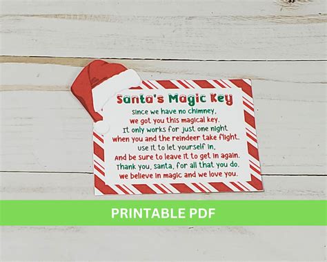 Santa's Magic Key Printable Poem – Cassie Smallwood