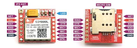 SIM800L Pinout | Arduino, Arduino projects, Electronics projects