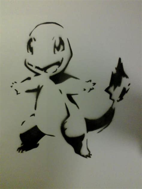 Charmander Stencil by Travisdaman on DeviantArt