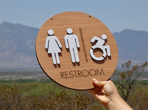 Gender Neutral Bathroom Sign / Gender Inclusive Sign / - Etsy