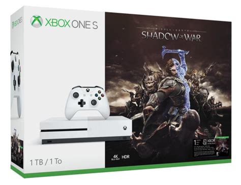 Microsoft Xbox One S (Slim) 1TB + Middle-Earth Shadow of War vásárolj már 0 Ft-tól