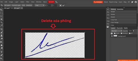 HỆ THỐNG QUẢN LÝ VĂN BẢN VÀ ĐIỀU HÀNH | Hướng dẫn xóa nền ảnh chữ ký