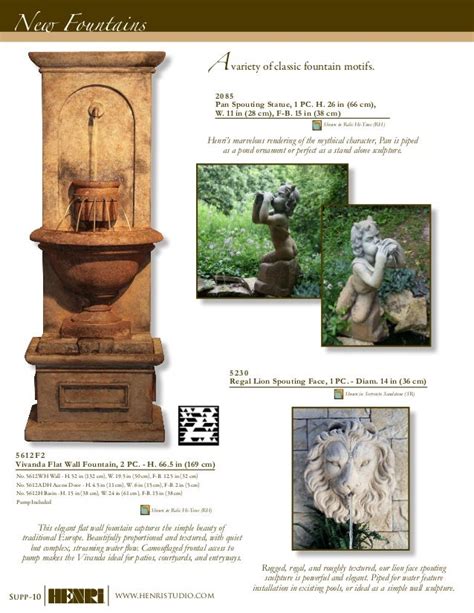 Henri Studio Fountains 2011 Catalog