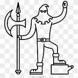 Executioner Coloring Page Clipart 4993550  PikPng sketch template