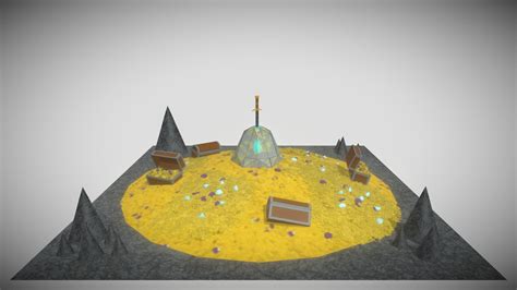 Dragon's Treasure Hoard - 3D model by DeklanGaedtke [c1ad42a] - Sketchfab