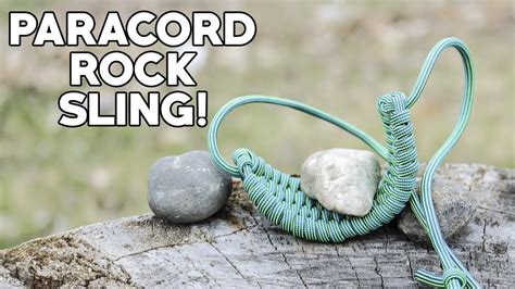 How To Make A Paracord Rock Sling - YouTube