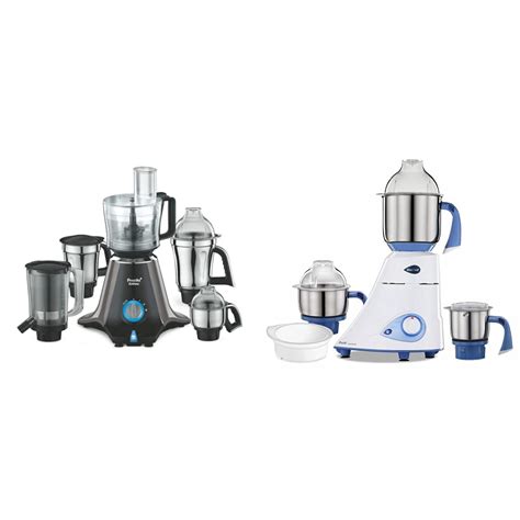 Buy Preethi Zodiac mg 218 750W Mixer Grinder with 5 Jars and Mixer Grinder with 3 Jars (Black ...