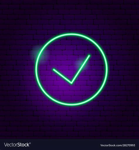 Yes button neon sign Royalty Free Vector Image