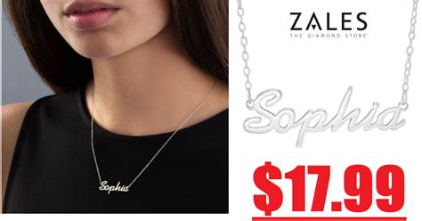 🔥🔥 Zales Sterling Silver Personalized Name Necklace Only $17.99 - HEAVENLY STEALS