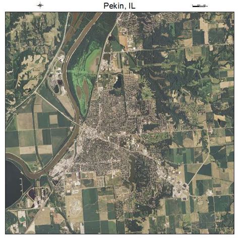 Aerial Photography Map of Pekin, IL Illinois