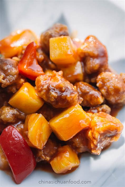 Sweet and Sour Pork with Pineapple-Gulaorou - China Sichuan Food