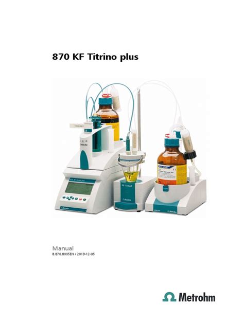 870 KF Titrino Plus: Manual | PDF | Usb | Electrical Connector