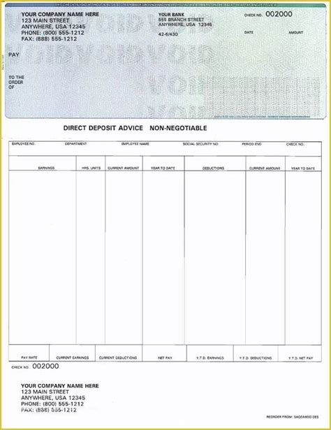 Free Paycheck Stub Template Download Of Create Print Out Pay Stubs ...