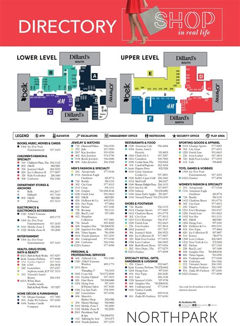 Map of Northpark Mall in Mississippi