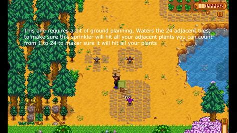 Stardew Valley - Learning the sprinklers - YouTube