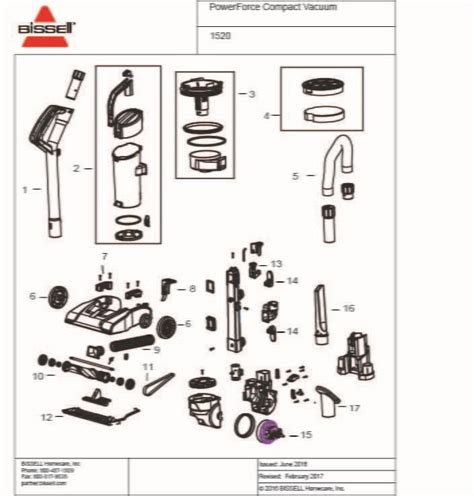 Schematic Parts Book for Bissell Model: 2112 PowerForce Compact - VacuumsRUs