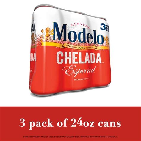 Modelo Chelada Especial Mexican Import Flavored Beer Cans (24 fl oz) - Instacart