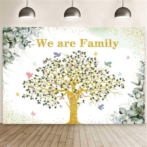 7x5ft Family Reunion Photography Backdrop Family Tree We are Family ...