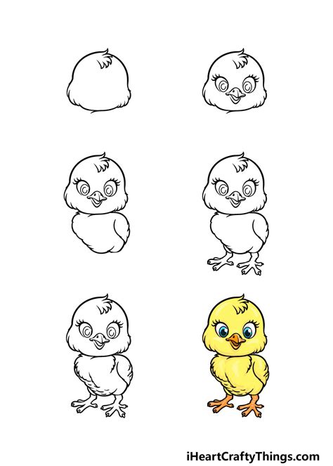 How To Draw A Baby Chicken