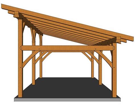 12x16 Lean to Pavilion Plans | Etsy | Carport plans, Pavilion plans ...