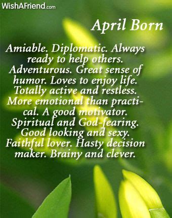 April My Birthday Month Quotes - ShortQuotes.cc