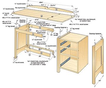 Woodwork Easy Build Your Own Computer Desk Plans PDF Plans