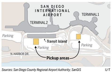 Terminal 2 San Diego Airport Terminal Map