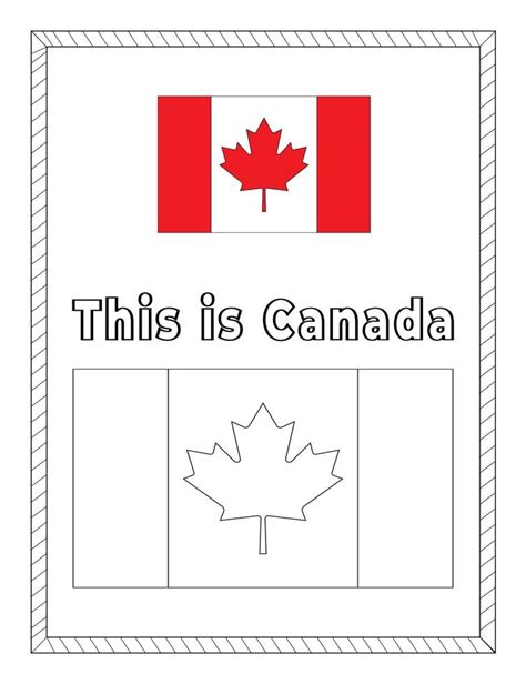 Canada National Flag coloring page 16546011 Vector Art at Vecteezy