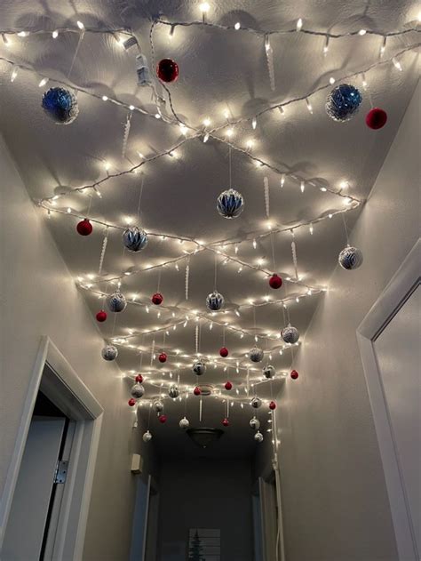 Pin by Haylee McBride on Apartment in 2023 | Decorating with christmas lights, Christmas ceiling ...