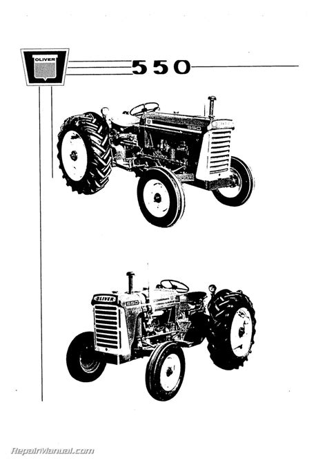 Oliver 550 Agricultural and Industrial Tractor Parts Manual