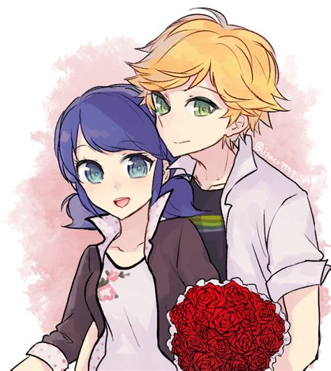 Marinette and Adrien - Miraculous Ladybug Fan Art (40106840) - Fanpop