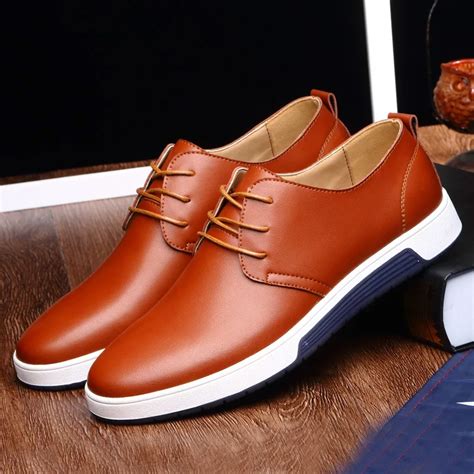 Men Work shoes spring 2018 Business shoes fashion comfortable flat ...