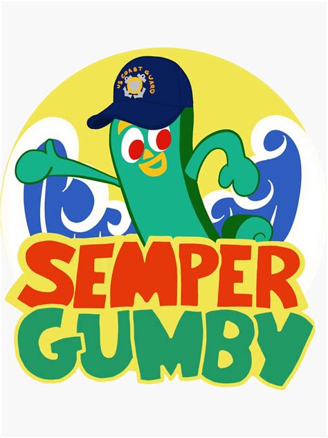 "Semper Gumby" Sticker for Sale by AlwaysReadyCltv | Redbubble