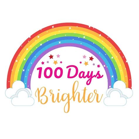 100 Days Brighter – Free Transparent PNG Clipart Illustration Images Download – VinaFrog