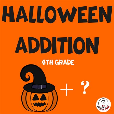 Halloween Addition For Bigger Kids PDF 4th Grade Math Worksheets - Trealtor