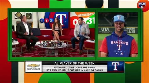 Nathaniel Lowe Joins MLB Network to Talk POTW Award! - Win Big Sports