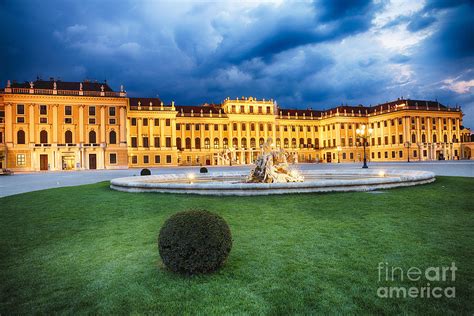 Schonbrunn Palace Lit Up at Night Photograph by George Oze - Fine Art ...