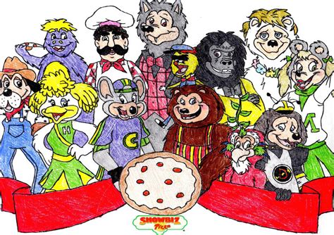 Chuck E. Cheese and Showbiz Pizza by ClariceElizabeth on DeviantArt