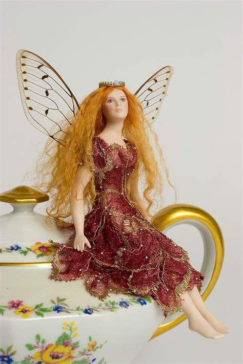 Limoge Teapot Fairy - porcelain one of a kind art doll by Susan Snodgrass