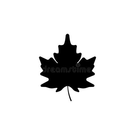 Maple leaf icon symbol stock illustration. Illustration of button ...