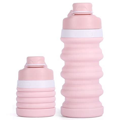 Collapsible Silicone water Bottle, Reusable Kids Water Bottles ...